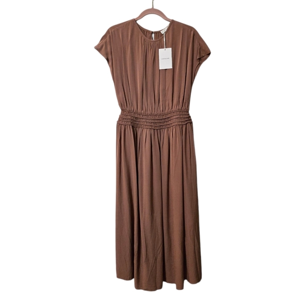 NWT Everlane The Gathered Midi Dress Size Small - Picture 2 of 10